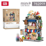 ToylinX T&auml;navavaade Mini ehitusklotsid Keskendunud Hiina poodides Mudelid Kingitused Lastele M&auml;nguasjad Riisinuudli poed beige