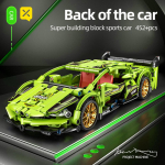 ToylinX 1/18 452 tk K&otilde;rgtehnoloogiline v&otilde;idus&otilde;idu sportauto Loominguekspert Ehitusklotside v&otilde;idus&otilde;idumudel Laste m&auml;nguasjad poistele S&uuml;nnip&auml;evakingitused yellow