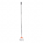 Roostevabast terasest k&auml;sitsi p&ouml;&ouml;rlev kultivaator, reguleeritavad hambad, k&auml;epide, aia k&auml;sikultivaator, multifunktsionaalne kultivaator muru jaoks