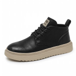 2024 K&otilde;rge s&auml;&auml;rega saapad meestele Mustad nahast kingad Mood V&auml;ljas Mootorrattasaapad Pahkluuni S&otilde;jav&auml;esaapad Meeste Talvised Taktikalised Paeltega Botas 39