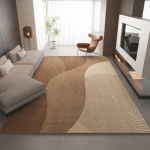 Kaasaegne luksuslik vaip - Mustust ja kulumist h&uuml;lgav elutoa p&otilde;randamatt ja s&ouml;&ouml;gitoa p&otilde;randapadi 120*160cm beige