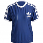 Adidas Adicolor Triibulise Logotr&uuml;kiga L&uuml;hikeste Varrukate T-s&auml;rk Naistele Topid Tumesinine IY7228 M