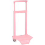 Seljakotiratas - Safta - Heleroosa - Eemaldatav k&auml;epide - PVC rattad - Universaalne kinnitus roosa