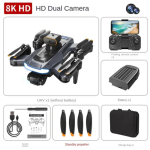 Kokkupandav miniharjadeta mootoriga droon, kaugjuhitav quadcopter-lennuk, k&otilde;rglahutuslik &otilde;hufotograafia, optilise voolu positsioneerimine 【1】Basic version with 1 battery hall/sinine