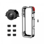 Insta360 X5 metallraamiga p&otilde;rutuskindel kaitsev k&uuml;&uuml;likupuuri laienduskorpus Insta 360 X5 tarvikutele Metallraamiga kinnitus