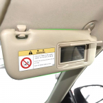 Auto p&auml;ikesesirmi paneel meigipeegliga p&auml;ikesesirm 74320-02B20 Toyota Corolla E160 E170 2014 2015 2016 jaoks gray right