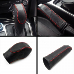 Minu hea auto must nahast k&auml;igukangi nupu kate K&auml;igupea katted K&auml;sipiduri katted Ford Focus 3 4 MK3 LHD 2012-2017 jaoks handbrake cover