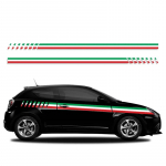 2 tk auto ukse k&uuml;ljekleebised Alfa Romeo Mito Sport graafika vin&uuml;&uuml;lkile kleebised auto kere v&auml;lispind DIY kaunistamise tarvikud