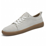 Moodsad Retro &Uuml;mara Varba PU Suede Meeste Vabaaja Tossud 2025 T&ouml;&ouml;riided Paelad Paksu Libisemisvastase Tallaga Suurused 38-45 38 valge