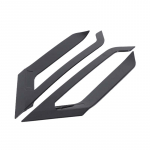 For BMW X6 G06 -2025 ABS Black Car Side Fender Sticker Shark Gill Air Flow Wing Vent Trim Car accessories must