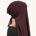 Modalistist Jersey Instant Sall Hijab Reguleeritavate Sisem&uuml;tsidega Komplekt Naiste Muslimi Hijab Wrap Sallid Pehme Peapael Islam Turban Sall black