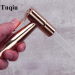 Tuqiu k&auml;eshoitav bidee pihusti Douche tualettkomplekt Rose Gold Brass Shattaf du&scaron;ipea vask klapikomplekt Jet bideesegisti komplekt