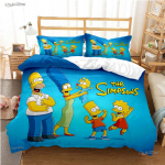 Karton Naljakas Paar Aastaringselt Tekikate Tekk Voodipesukomplektid Pehme Tekikate Ja Padjap&uuml;&uuml;rid Teismelised &Uuml;he/Kahekohaline/Queen/King EU Single(135*200cm)3pcs