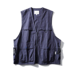 Jaapani stiilis retro m&auml;gironimisvest, funktsionaalne, mitme taskuga, moem&auml;rk, t&ouml;&ouml;riietusvest, mees, 2024 uus saabumine, vest, ekspordiks, meeste vest Navy Blue M gray