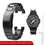 Casio G-Shock kellarihm GST-210 GST-W300 GST-400G GST-B100 S100D/S110D/W110 metallist rihm roostevabast terasest k&auml;ev&otilde;ru jaoks 26mm gray