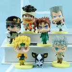 7 tk/komplekt JoJo Bizarre Adventure M&auml;ngufiguur Lauakaunistus Mudel Kaunistused M&auml;nguasjad