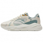 Anta Unruly Series Abrasion Resistant Moisture Wicking Lightweight Low top Casual Shoes Women's Beige Green 922538829-3 39