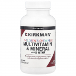 Kirkman Labs, Laste n&auml;rimismultivitamiinid ja mineraalid 5-MTHF-ga, 120 tabletti
