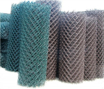 PVC-kattega tsingitud v&otilde;rk 1,25M 10Mb Traat 2,0 mm Must - S-06R Zn Cz
