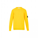 Stone Island S&uuml;gis/Talv22 &Uuml;hev&auml;rviline Soonikkoes Pikkade Varrukatega Villane Kampsun Meeste kampsun Kollane 7715508A3-V0030 XL