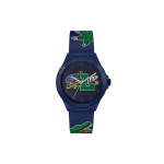 Lacoste Neocroc Seeria Kell Kvartsliikumine Silikoonrihm 42mm Sinine Ketas Meeste kellad 2011231 2011231 black