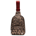 Lululemon Everywhere 2L Metalllogo T&otilde;mblukuga Crossbody Kott Naiste kotid Leopard Oxford-Punane LU9DAOS Leopard Print