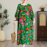 Elegantsed &uuml;lisuured kleidid naistele pluss-suuruses vabaaja suvised pikad kleidid lahtised vintage-riided XL gray