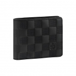 Louis Vuitton Peen Logoga Nahast Rahakott Meeste rahakott Must N63263 Box(Basic Set+Box)