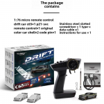 Uus 1:76 Skaala Kaugjuhtimispult C65 Sisseehitatud G&uuml;roskoop Driftiv&otilde;idus&otilde;it T&auml;issuuruses Mini Kaugjuhtimispult Auto Simulatsioon Lauaarvuti RTR Lauam&auml;nguasi Kingitus Standard