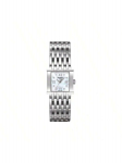 Tissot Fashion Series Kvartsmehhanism Teemantidega Kaunistatud Moodne Naiste K&auml;ekell Rui, 23,35 mm valge sihverplaat, roostevabast terasest korpus, roostevabast terasest T02.1.181.84 valge