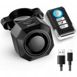 WSDCAM USB-laetav rattakellapult, 110 dB vali juhtmevaba vargusvastane vibratsiooni liikumisanduriga s&otilde;iduki turvas&uuml;steem, veekindel