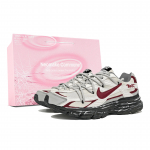 Nike Initiator Cushioning Abrasion Resistant Breathable Low top Running Shoes Unisex Red White Black 394055-100(Team537-LD) 42