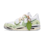 Jordan Legacy 312 One Leaf Knows Autumn Abrasion Resistant Low top Vintage Basketball Shoes Men's Light Green HJ9199-111(Team348-) 44.5