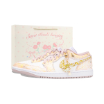 Jordan Air Jordan 1 Moonbathed, Aphrodite's Kiss Polsterdus Libisemiskindel Madal Pealmine Vintage Korvpallijalatsid Unisex DC0774-606(Team1390) 35.5