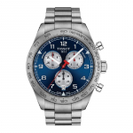 Tissot Klassikaline Meeste Kronograafkell &ndash; Tissot PRS 516, &Scaron;veitsi Tootmine, 45 mm Roostevabast Terasest, Sinise P&auml;ikesekiirtega Ketas H&otilde;bedaste Osutitega T131.617.11.042.00 sinine