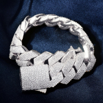 Iced Out CZ Kivist Meeste ehted Hip Hop Mikro Pave Kuuba L&uuml;liga Kett K&otilde;rge Kvaliteediga Raske Massiivne Kaelakee 2 Rida Kuupmeetrilised Tsirkooniumid 50cm