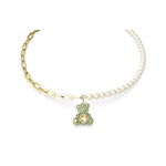 Swarovski kaisukaru ripats kaunistus kuupmeetrilise tsirkooniumi imitatsioonkristalli kaelakee naiste kaelakee roheline 5669162 Box (Random Color)