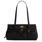 K&auml;ekott Coach Bridget 34, kaarega kaunistus, &uuml;hev&auml;rviline disain, klassikaline kuldne logo, sile kividest tekstuuriga nahast &otilde;lakott, naiste &otilde;lakott, must CDY94-IMBLK Basic Set (Bag+Dust Bag)