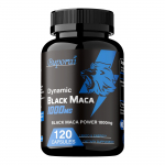 Must maca juur, 1000 mg, annab energiat, toetab energiataset, toetab immuuns&uuml;steemi, vegan, sobib t&auml;iskasvanutele. 120
