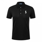 MINISO Polo Ralph Lauren Suvine Uus Hobuse Tikandiga Naiste Vabaaja Spordikrae Polo S&auml;rk, Higi &Auml;ravoolav ja Niiskust Imav Puhas S must