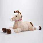 Suur hobuse pehmem&auml;nguasi poisile Suur hobuse pehmem&auml;nguasi t&uuml;drukule S&otilde;idetav pehmik-poni lapsele Pehmem&auml;nguasi ponist Pehmik-padi 56cm beige