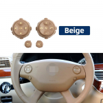 2218213651 Rooli p&uuml;sikiirusehoidja ja helitugevuse nupu katte kate sobib Mercedes Benz W221 W216 S-klassile CL-klassile 2006-2013 beež