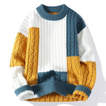 Crewneck kampsunid Meeste Tursked silmkoelised kampsunid S&uuml;gistalvised vabaajar&otilde;ivad Soojad topid Pusa M sinine