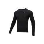 Nike Pro Dri-Fit &Uuml;hev&auml;rviline Prindiga Spordiklassika &Uuml;mmarguse Kaelusega Hingav Kitsa L&otilde;ikega Pikkade Varrukatega Raglaan T-s&auml;rk Meeste Topid Must DD1991-010 S