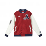 Adidas Originals Jalgpalli Spordisarja T&auml;hemuster Soe Mugav Vabaaja Puuvillane Jakk Meeste Jakk Elegantne-Lilla JF0560 2XL