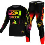 motokrossi k&auml;igukomplekt lastele 4 5 6 7 8 9 10 11 12 13 aastat Noor laps Mootorrattapoiss t&uuml;druk Jersey Pant Kits v&otilde;istluskost&uuml;&uuml;m Off-road Enduro MX MTB XL-26