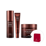 T&otilde;stev peptiid 3-osaline komplekt (Kreem 65ml + Seerum 30ml + Silmakreem 15ml) brown