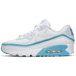 Nike x Undefeated Air Max 90 'White Blue Fury' Meeste CJ7197-102 EU 38