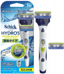 Schick Hydro 5 Power Select Kahekordse Hoidjaga Raseerija koos teradega 1 varu Roostevabast terasest Raseerija 5-teraline (Hoidja + tera) meeste omad