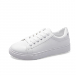 Naiste tossud 2024 Moodsad Hingavad Vulkaniseeritud Kingad PU Nahast Platvormkingad Valged Paelad Vabaaja Kingad Zapatos Mujer 35